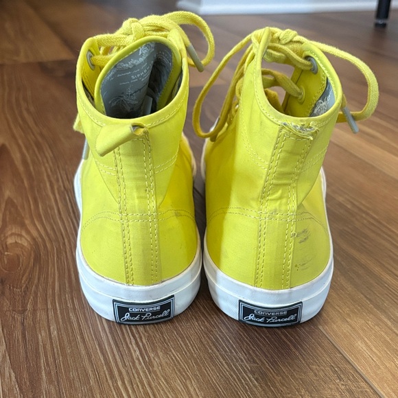 Converse Jack Purcell High-top Sneakers in yellow - Picture 4 of 17